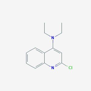 molecular formula C13H15ClN2 B11875056 2-Chloro-N,N-diethylquinolin-4-amine 