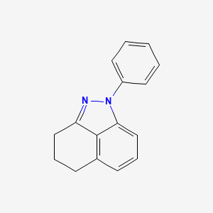 molecular formula C16H14N2 B11875073 1-Phenyl-1,3,4,5-tetrahydro-benzo[CD]indazole CAS No. 4106-24-5