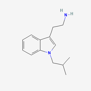 molecular formula C14H20N2 B1187508 2-(1-isobutyl-1H-indol-3-yl)ethanamine 