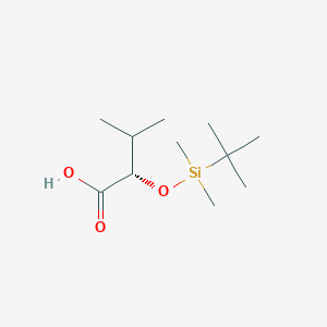 molecular formula C11H24O3Si B11875112 (2S)-2-[tert-butyl(dimethyl)silyl]oxy-3-methylbutanoic acid 