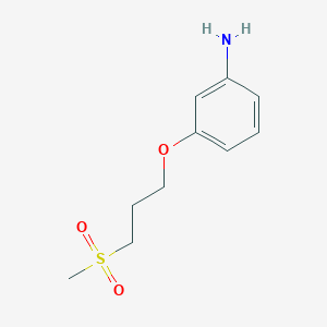 molecular formula C10H15NO3S B11875150 3-(3-Methylsulfonylpropoxy)aniline 