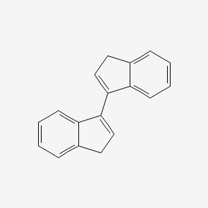 molecular formula C18H14 B11875184 3H,3'H-(1,1')Biindenyl CAS No. 7530-35-0