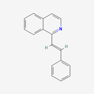 molecular formula C17H13N B11875197 1-Styrylisoquinoline 