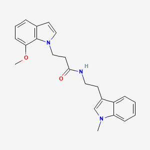 3-(7-methoxy-1H-indol-1-yl)-N-[2-(1-methyl-1H-indol-3-yl)ethyl]propanamide