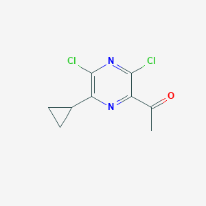 1-(3,5-Dichloro-6-cyclopropylpyrazin-2-yl)ethanone