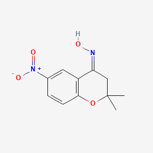 (NZ)-N-(2,2-dimethyl-6-nitro-3H-chromen-4-ylidene)hydroxylamine