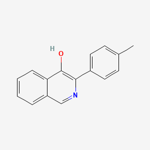 molecular formula C16H13NO B11875441 3-(4-Methylphenyl)isoquinolin-4-ol CAS No. 60058-28-8