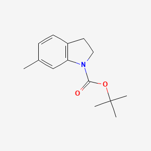 molecular formula C14H19NO2 B11875485 tert-Butyl 6-methylindoline-1-carboxylate 