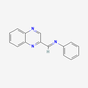 (E)-N-Phenyl-1-(quinoxalin-2-yl)methanimine