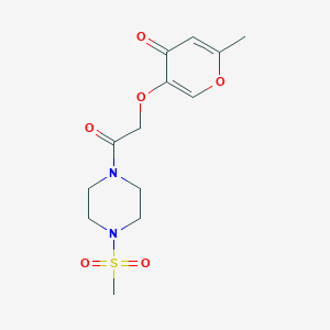 2-methyl-5-{2-[4-(methylsulfonyl)piperazin-1-yl]-2-oxoethoxy}-4H-pyran-4-one