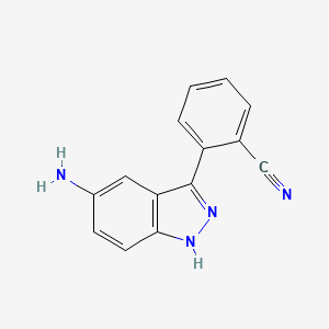 2-(5-amino-1H-indazol-3-yl)benzonitrile