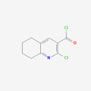 molecular formula C10H9Cl2NO B11875528 2-Chloro-5,6,7,8-tetrahydroquinoline-3-carbonyl chloride CAS No. 102541-34-4