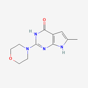 6-Methyl-2-morpholino-3H-pyrrolo[2,3-d]pyrimidin-4(7H)-one