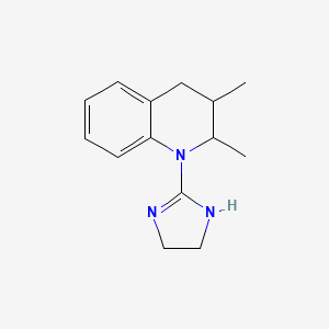 molecular formula C14H19N3 B11875542 1-(4,5-Dihydro-1H-imidazol-2-yl)-2,3-dimethyl-1,2,3,4-tetrahydroquinoline 