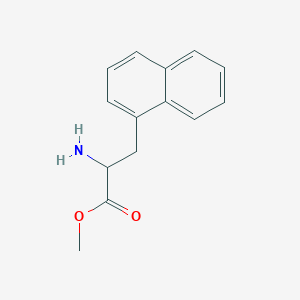 molecular formula C14H15NO2 B11875544 Methyl 2-amino-3-(naphthalen-1-yl)propanoate 