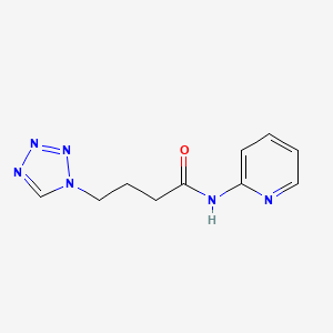 molecular formula C10H12N6O B1187555 N-(2-pyridinyl)-4-(1H-tetraazol-1-yl)butanamide 