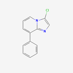 molecular formula C13H9ClN2 B11875558 3-Chloro-8-phenylimidazo[1,2-a]pyridine CAS No. 1019027-73-6