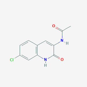 N-(7-Chloro-2-oxo-1,2-dihydroquinolin-3-yl)acetamide