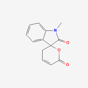 molecular formula C13H11NO3 B11875711 1-Methyl-spiro[3H-indole-3,2'-[2H]pyran]-2,6'(1H,3'H)-dione CAS No. 882041-46-5