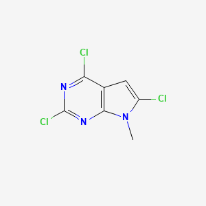 2,4,6-Trichloro-7-methyl-7H-pyrrolo[2,3-d]pyrimidine