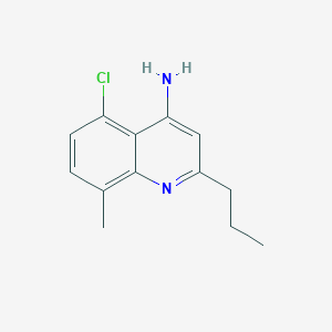 4-Amino-5-chloro-8-methyl-2-propylquinoline