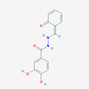 molecular formula C14H12N2O4 B118759 3,4-二羟基-N'-[(Z)-(6-氧代环己-2,4-二烯-1-亚甲基)]苯甲酰肼 CAS No. 1108233-34-6