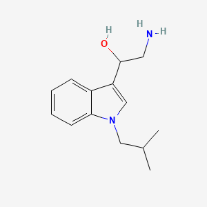 molecular formula C14H20N2O B11875917 2-Amino-1-(1-isobutyl-1H-indol-3-yl)ethanol 