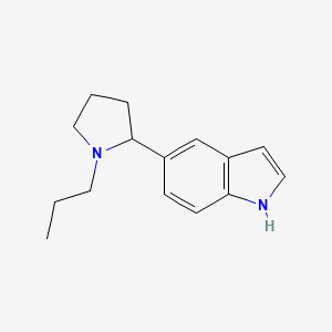 molecular formula C15H20N2 B11875919 5-(1-Propylpyrrolidin-2-yl)-1H-indole 