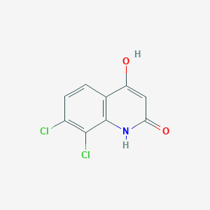 molecular formula C9H5Cl2NO2 B11875957 7,8-Dichloro-4-hydroxyquinolin-2(1H)-one 