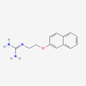 molecular formula C13H15N3O B11876018 2-(2-naphthalen-2-yloxyethyl)guanidine CAS No. 46819-60-7