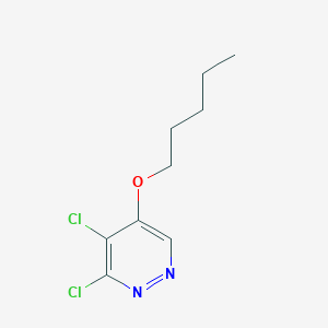 molecular formula C9H12Cl2N2O B11876037 3,4-Dichloro-5-(pentyloxy)pyridazine CAS No. 1346698-04-1