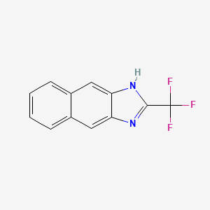 molecular formula C12H7F3N2 B11876047 2-(Trifluoromethyl)-1H-naphtho[2,3-d]imidazole 