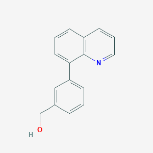 molecular formula C16H13NO B11876050 (3-(Quinolin-8-yl)phenyl)methanol 