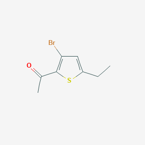 molecular formula C8H9BrOS B11876094 1-(3-Bromo-5-ethylthiophen-2-yl)ethan-1-one 