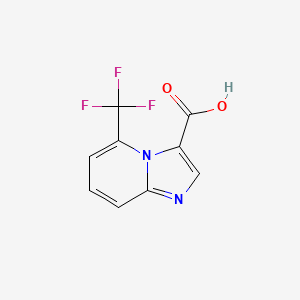 molecular formula C9H5F3N2O2 B11876100 5-(Trifluoromethyl)imidazo[1,2-a]pyridine-3-carboxylic acid 