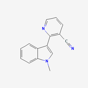 molecular formula C15H11N3 B11876141 3-Pyridinecarbonitrile, 2-(1-methyl-1H-indol-3-yl)- CAS No. 849116-26-3