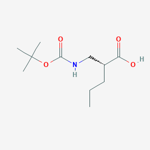 (R)-2-(((tert-Butoxycarbonyl)amino)methyl)pentanoic acid