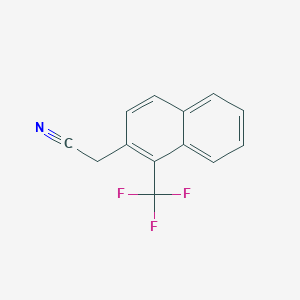 molecular formula C13H8F3N B11876233 1-(Trifluoromethyl)naphthalene-2-acetonitrile 