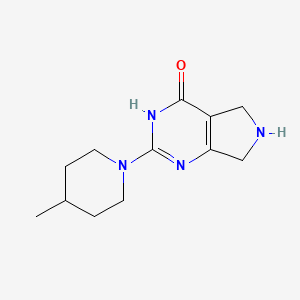 2-(4-Methylpiperidin-1-yl)-6,7-dihydro-3H-pyrrolo[3,4-d]pyrimidin-4(5H)-one