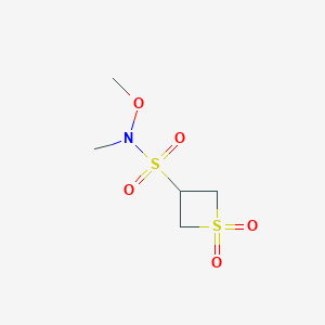 N-methoxy-N-methyl-1,1-dioxo-1lambda-thietane-3-sulfonamide