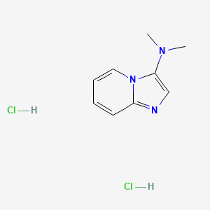 molecular formula C9H13Cl2N3 B11876282 N,N-Dimethylimidazo[1,2-a]pyridin-3-amine dihydrochloride 