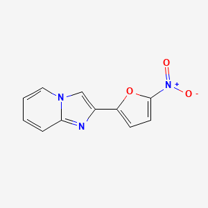 molecular formula C11H7N3O3 B11876368 2-(5-Nitrofuran-2-yl)imidazo[1,2-a]pyridine CAS No. 16252-80-5