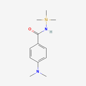 molecular formula C12H20N2OSi B11876378 4-(Dimethylamino)-N-(trimethylsilyl)benzamide CAS No. 61511-55-5