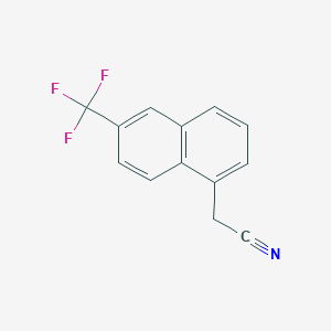 2-(6-(Trifluoromethyl)naphthalen-1-yl)acetonitrile