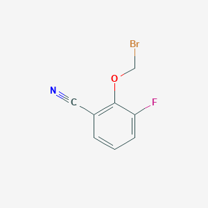 molecular formula C8H5BrFNO B11876431 2-(Bromomethoxy)-3-fluorobenzonitrile 