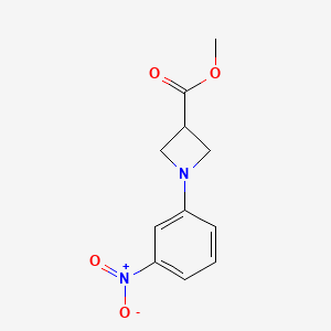 molecular formula C11H12N2O4 B11876469 Methyl 1-(3-nitrophenyl)azetidine-3-carboxylate CAS No. 887596-02-3