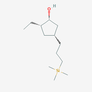 (1R,2S,4R)-2-Ethyl-4-(3-(trimethylsilyl)propyl)cyclopentanol