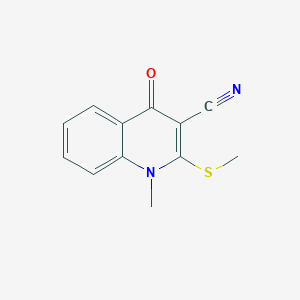 1-Methyl-2-(methylsulfanyl)-4-oxo-1,4-dihydroquinoline-3-carbonitrile