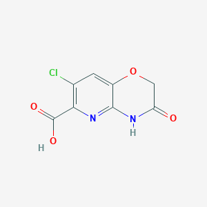 molecular formula C8H5ClN2O4 B11876582 7-Chloro-3-oxo-3,4-dihydro-2H-pyrido[3,2-b][1,4]oxazine-6-carboxylic acid CAS No. 877177-24-7