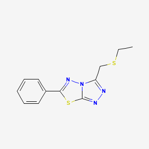 3-[(Ethylsulfanyl)methyl]-6-phenyl[1,2,4]triazolo[3,4-b][1,3,4]thiadiazole